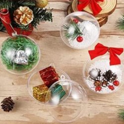 Baubles with different festive fillings