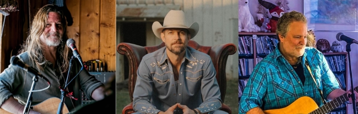 Walt Wilkins, Josh Grider, and Marc Douglas Berardo Bring Their Soulful Songs Back to Society Hall!