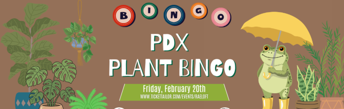 PDX Plant Bingo Holiday Party Market Vendors Christmas Bingo December