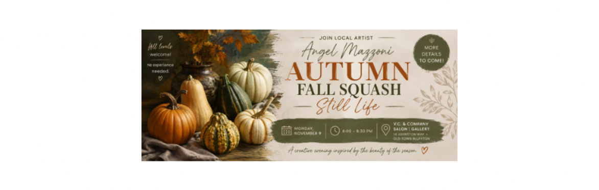 Still Life Autumn Squash with Local Artist Angel Mazzoni
