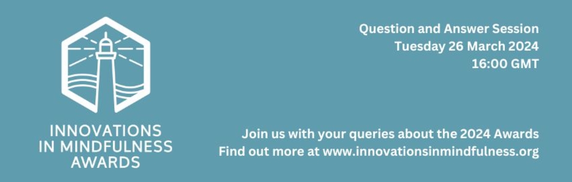 Q&A Session for the Innovations in Mindfulness Awards 2024