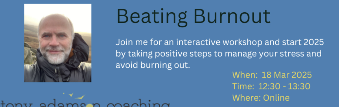 Flyer for an event about beating burnout