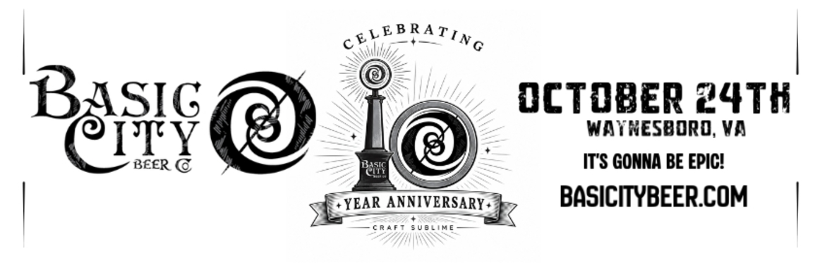 BASIC CITY BEER CO. IS TURNING 10 — AND YOU'RE INVITED TO THE PARTY!