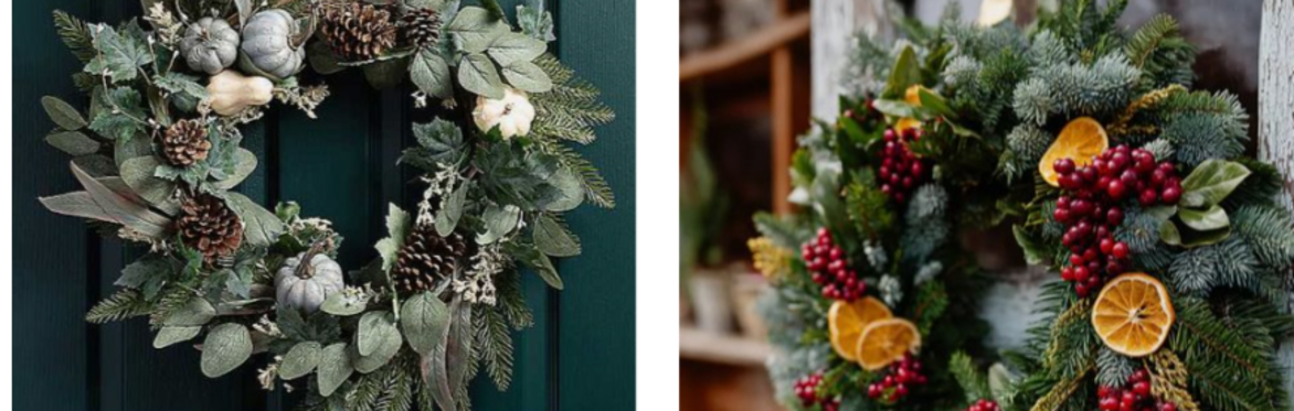 Christmas Door Wreath Workshop - with Ceramic Embellishments