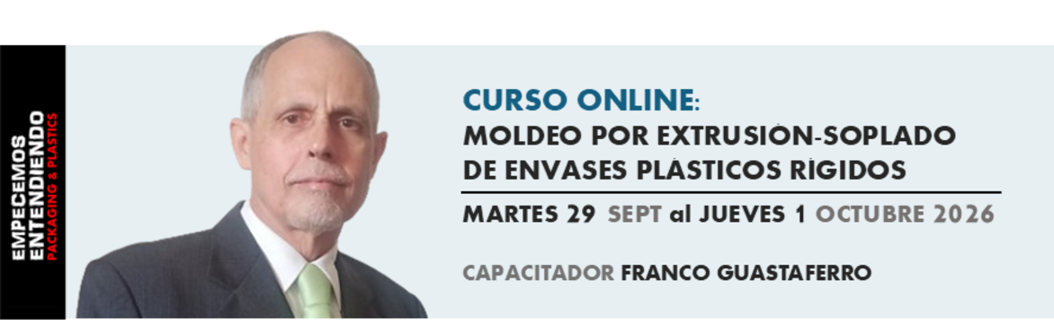 Curso online: MOLDEO POR EXTRUSIÓN-SOPLADO  DE ENVASES PLÁSTICOS RÍGIDOS
