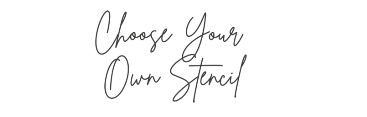 Choose Your Own Stencil Crushed Glass Party