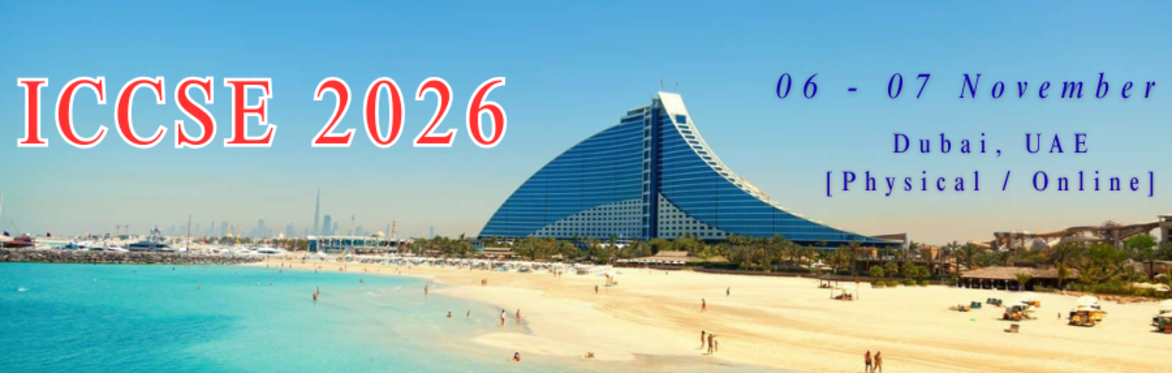 International Conference on Chemical Science and Engineering 2026 [ICCSE 2026]