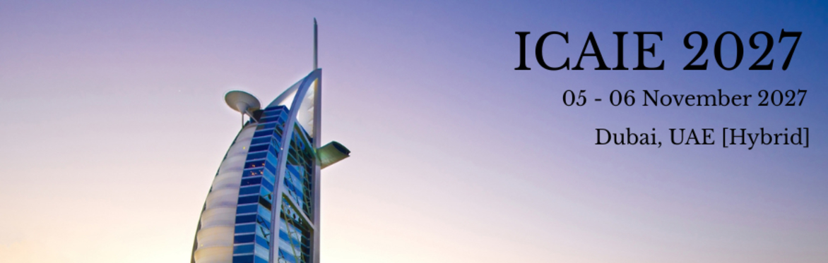 International Conference on Artificial Intelligence and Education 2027 [ICAIE 2027]