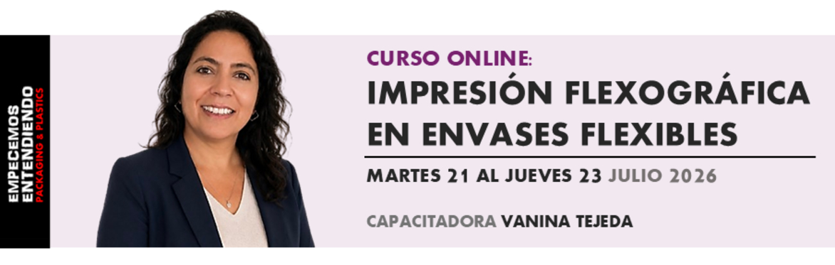 Curso online: IMPRESIÓN FLEXOGRÁFICA EN ENVASES FLEXIBLES