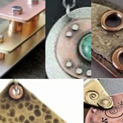 A collage of cold connections used in metal work, particularly jewelry.