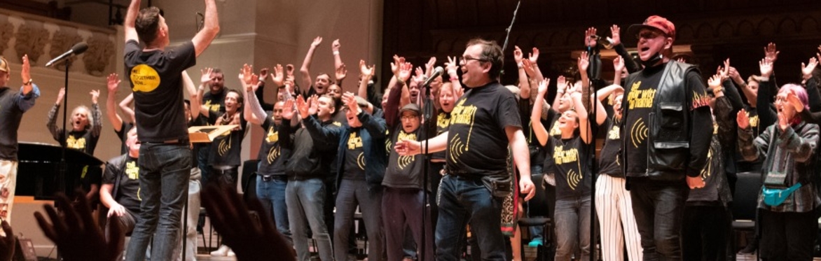 London choir on stage