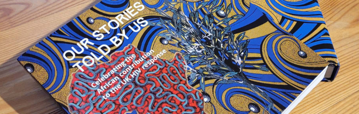A picture of two books with colourful covers, they are the same book titled "Our Stories Told By Us"