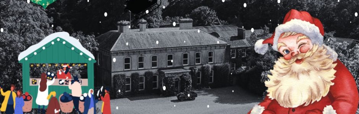 Santa in front of Ballyvolane House