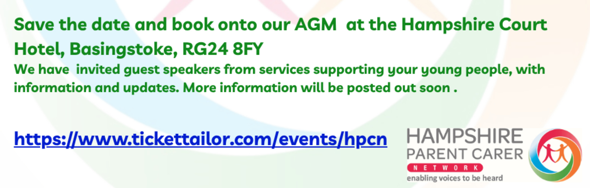 Hampshire Parent Carer Network Annual General Meeting 2026