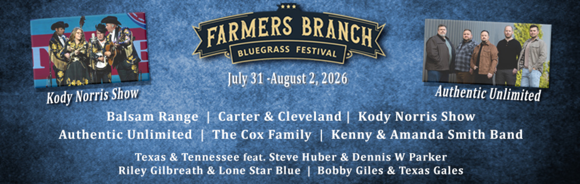 Farmers Branch Bluegrass Festival 2026