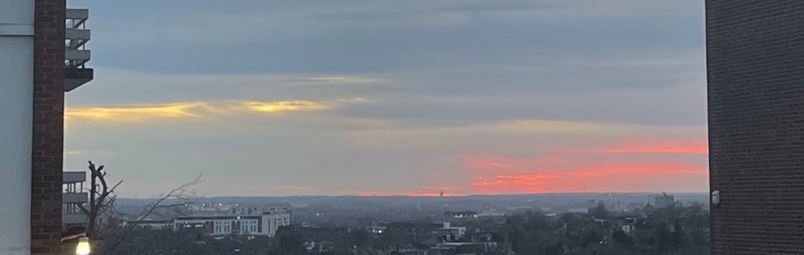 Sunset from Leigham Court Road