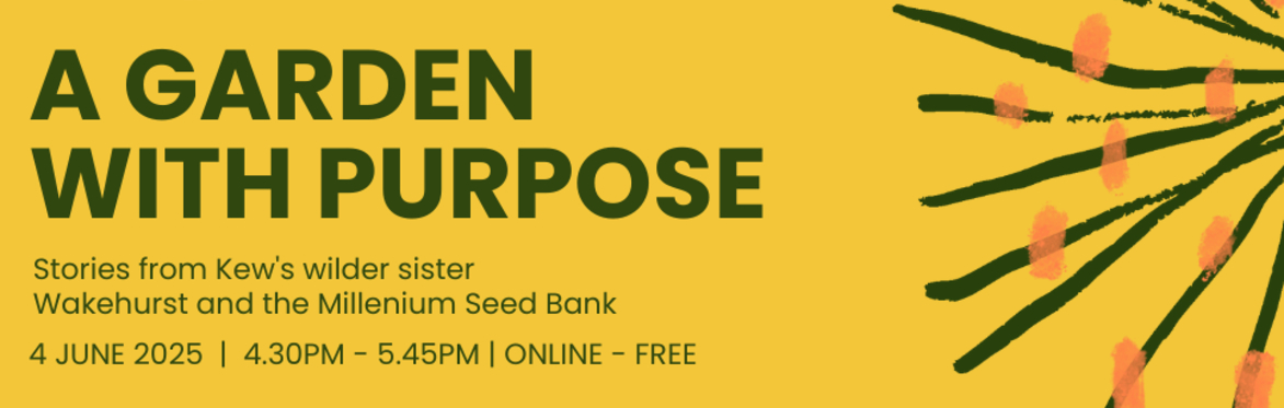 A garden with purpose - join us on zoom before the big day