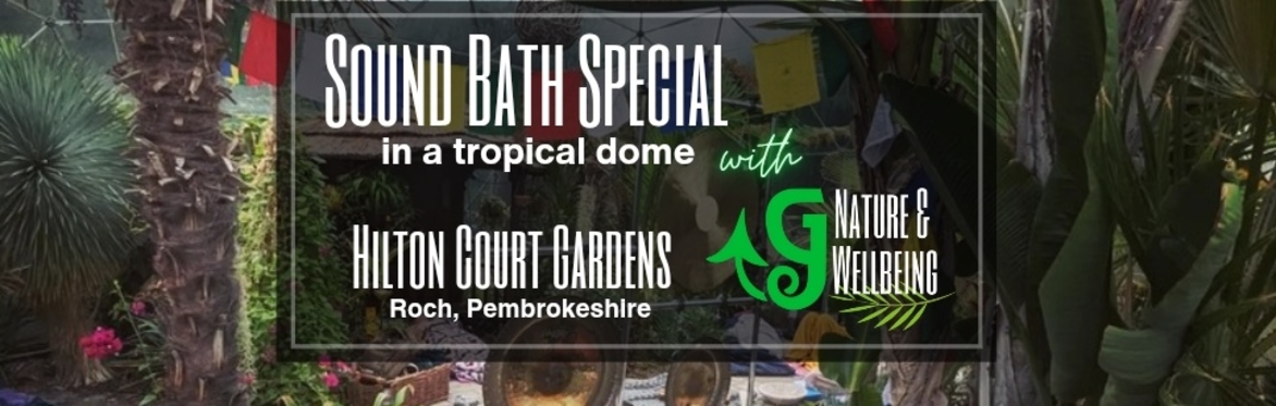 Sound Bath Saturday in a Tropical Dome @ Hilton Court Gardens