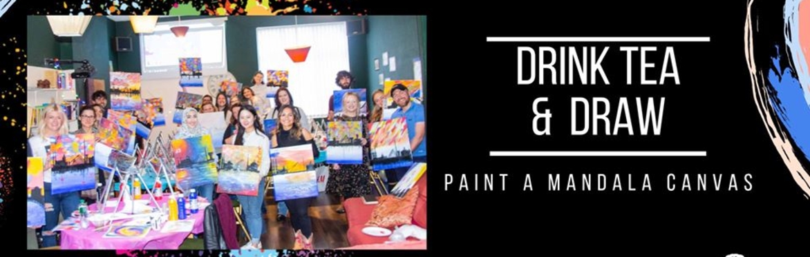 Drink Tea & Draw Dublin: Paint A Mandala Canvas