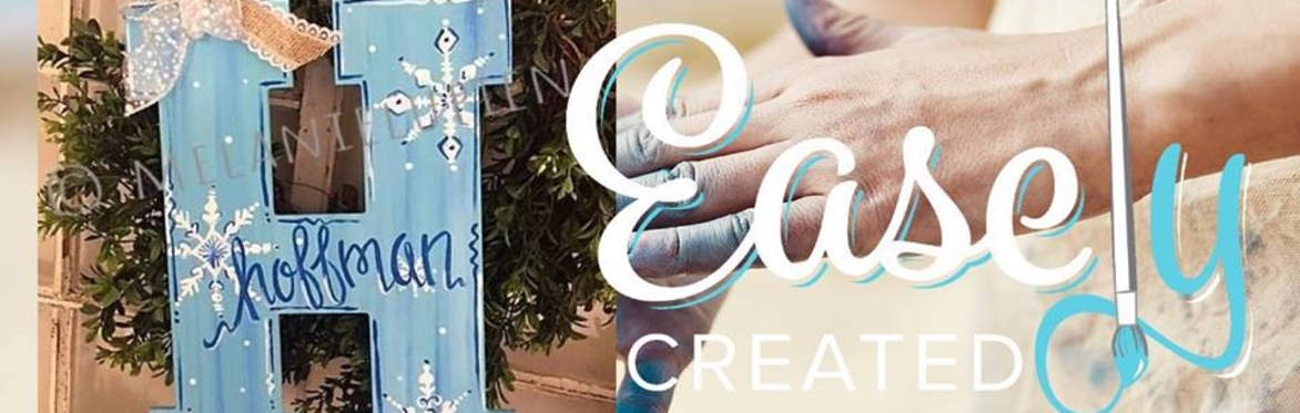 Sip & Paint  Snowflake Letter Initial Door Hanger Paint Night at Easely Created