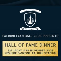 Falkirk FC Hall of Fame Dinner 2026