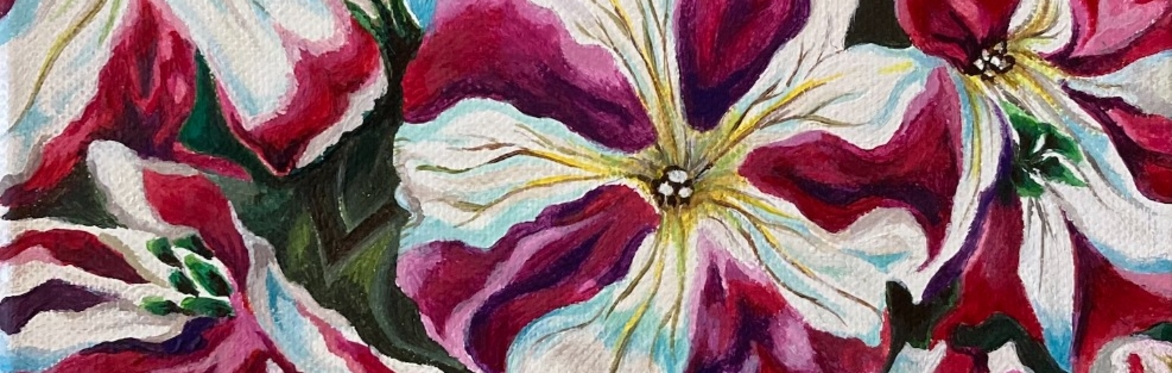 Petunia Patterns: A Workshop in Acrylics