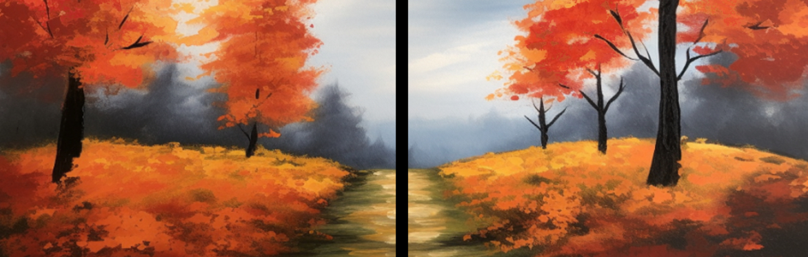 Couple's Canvas Paint: "Autumn's Journey"