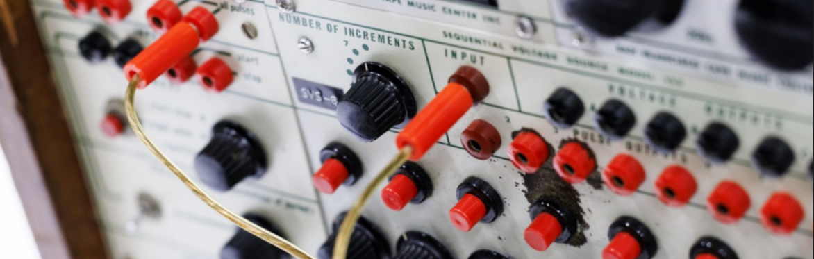Closeup of Buchla 100