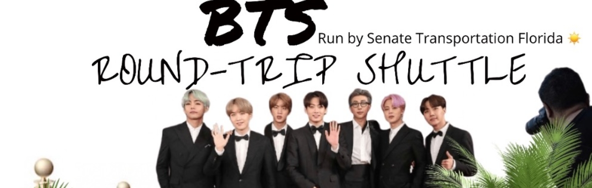 BTS Round🎤Trip Shuttle💜(Downtown Tampa)💜to Raymond James Stadium