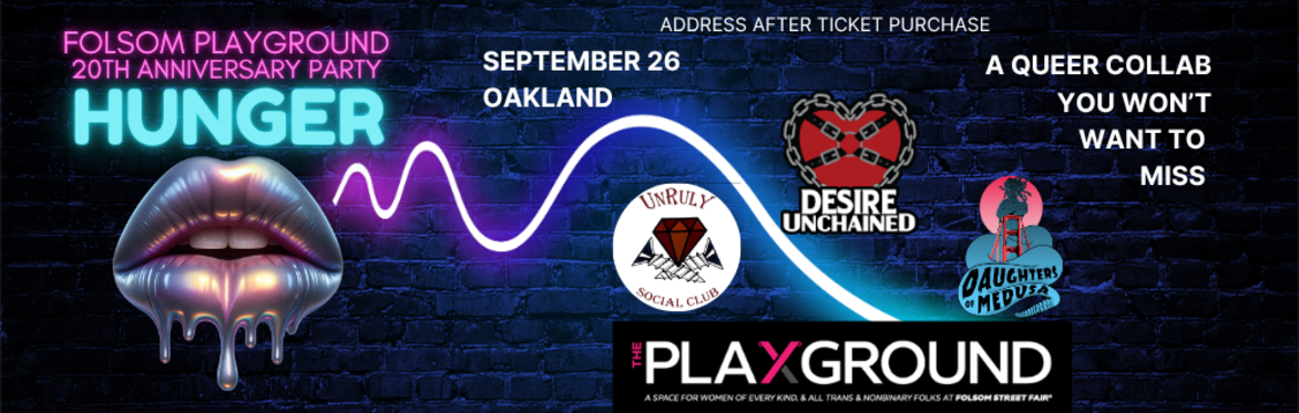 HUNGER - Folsom Weekend Play Party