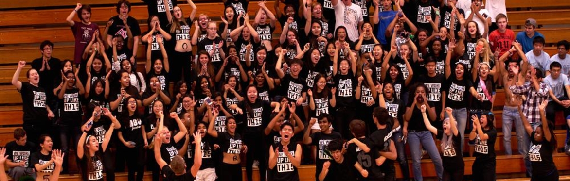 Class of 2015 on the bleachers at IMSA.