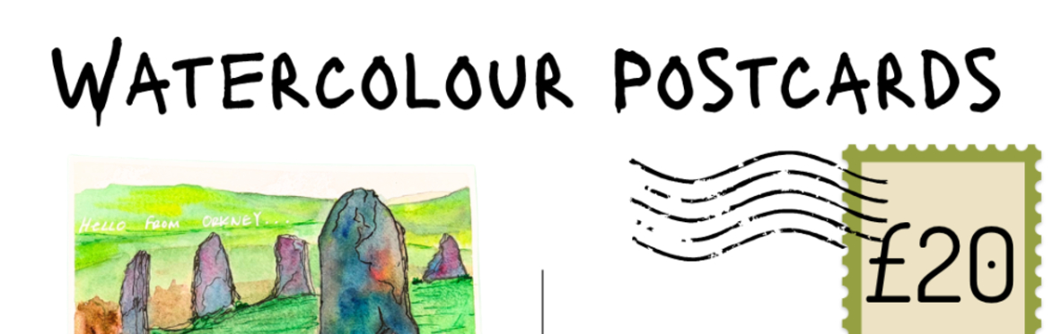 Watercolour Postcards with Kailey