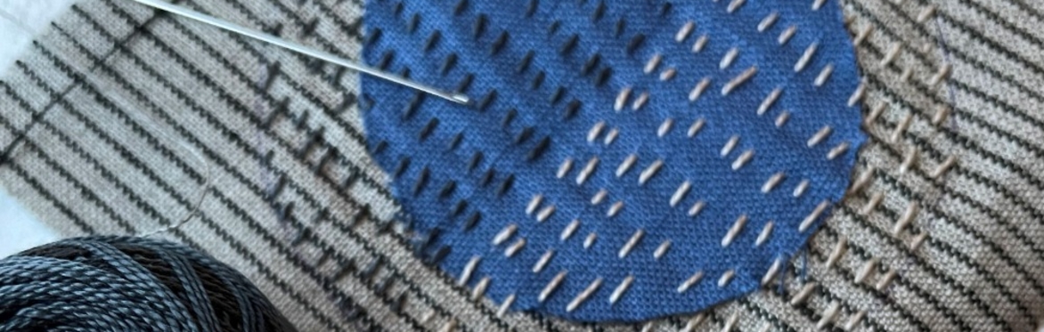 Slow stitch coaster