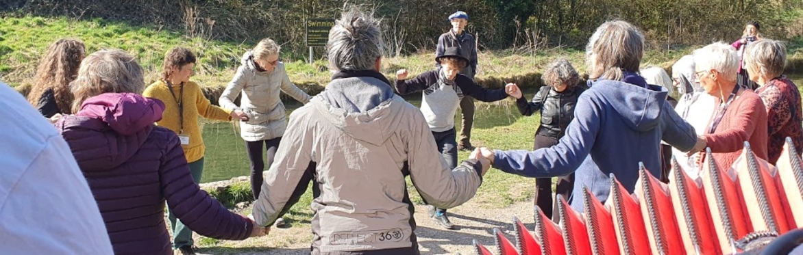 Dancing by the river at Youlgrave