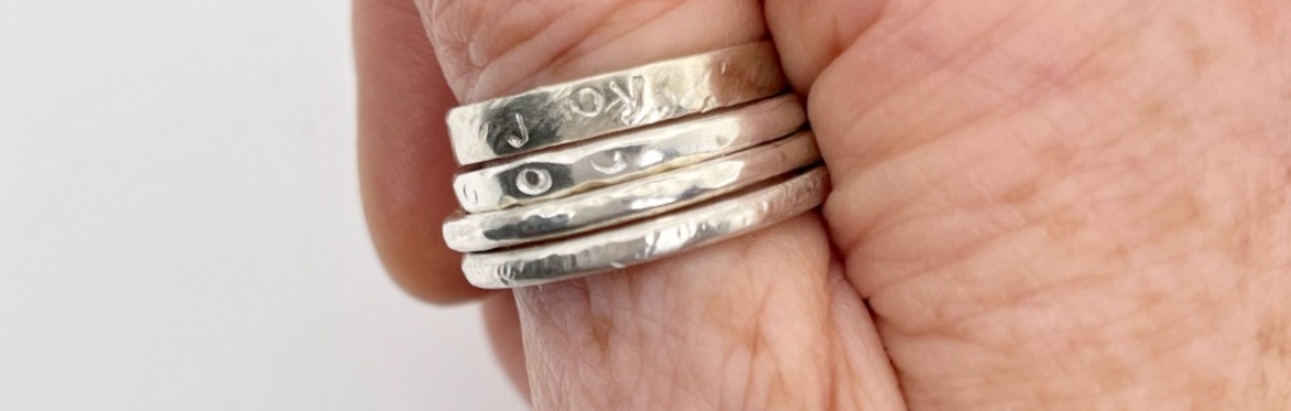 Make Three Silver Stacking Rings with Different Textures and Finishes