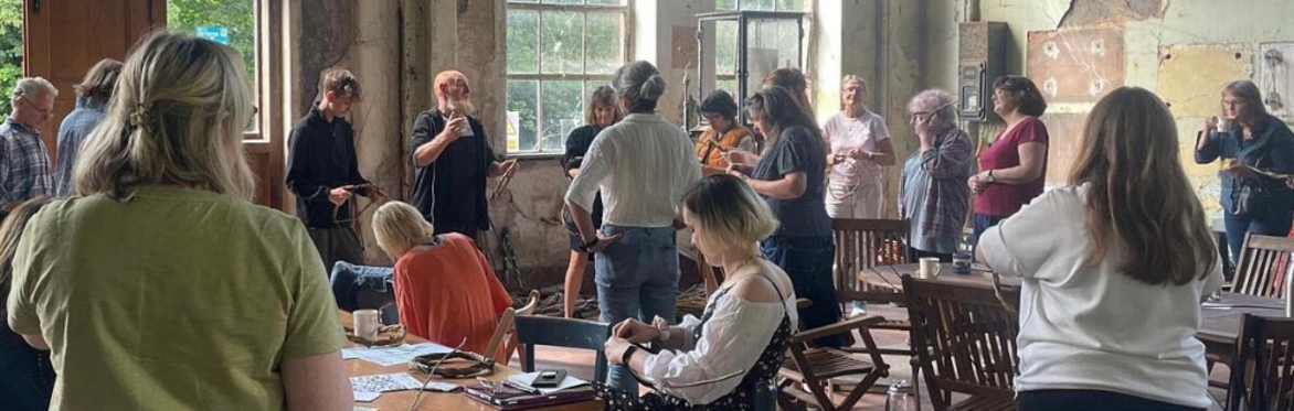 A Group Of People In A Room