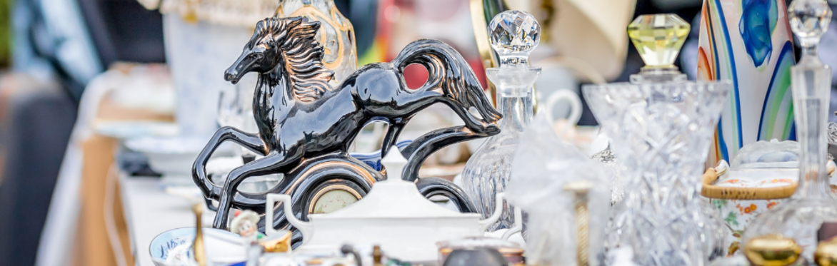 Materials for sale on a table