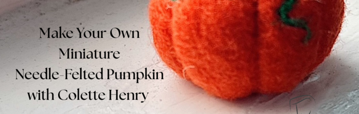 Make Your Own Needle-Felted Pumpkin - with Colette Henry of Go North Yarn Works October 17th
