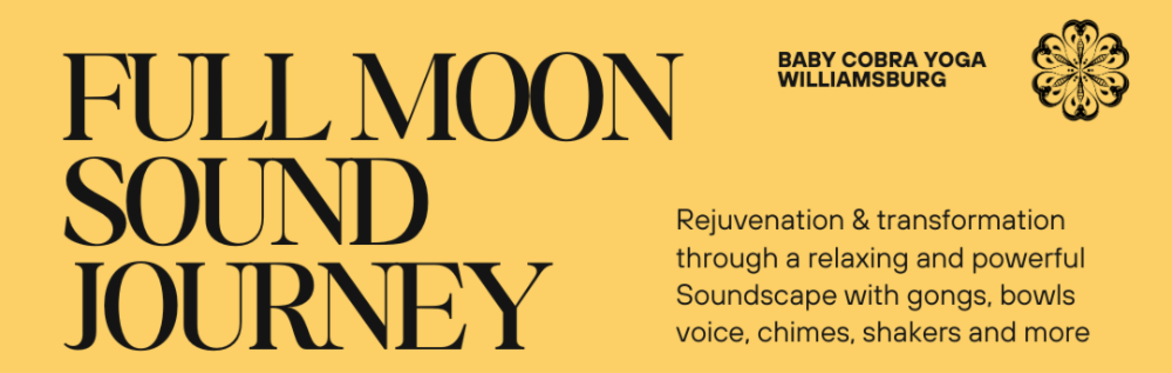 Full Moon Sound Journey with Samer