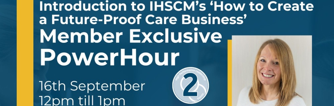 Future Proof your Care business program