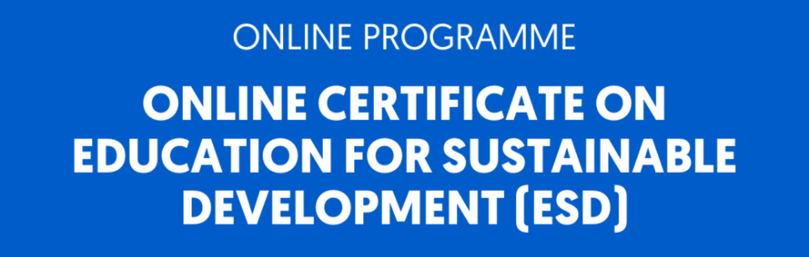 Online Certificate on Education for Sustainable Development