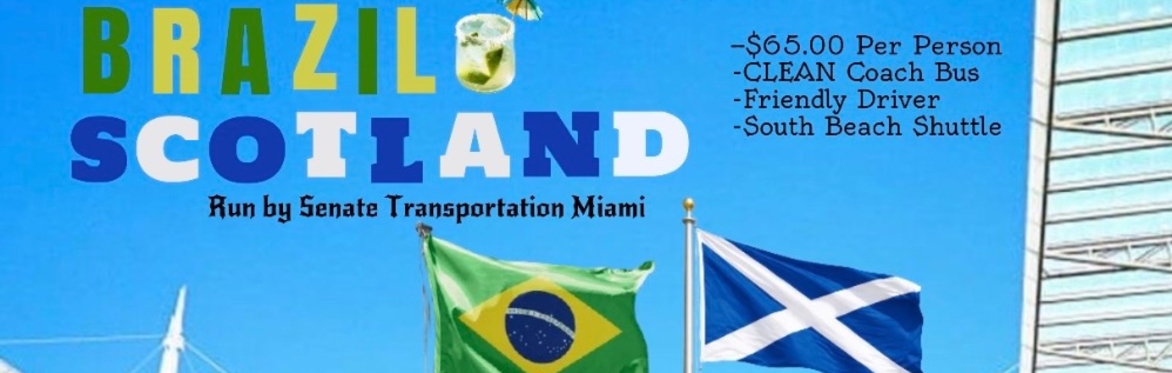 🇧🇷 BRAZIL vs SCOTLAND 🏴󠁧󠁢󠁳󠁣󠁴󠁿 (Round-Trip Shuttle) World Cup 6-24 to Hard Rock Stadium