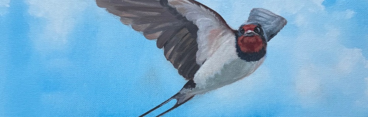 Acrylic Art Class - ‘The Swallow’.
