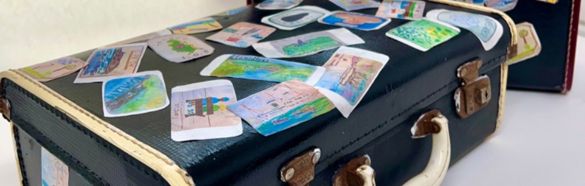 Luggage with labels