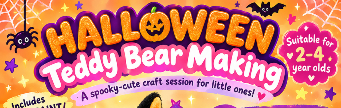 Halloween teddy bear making