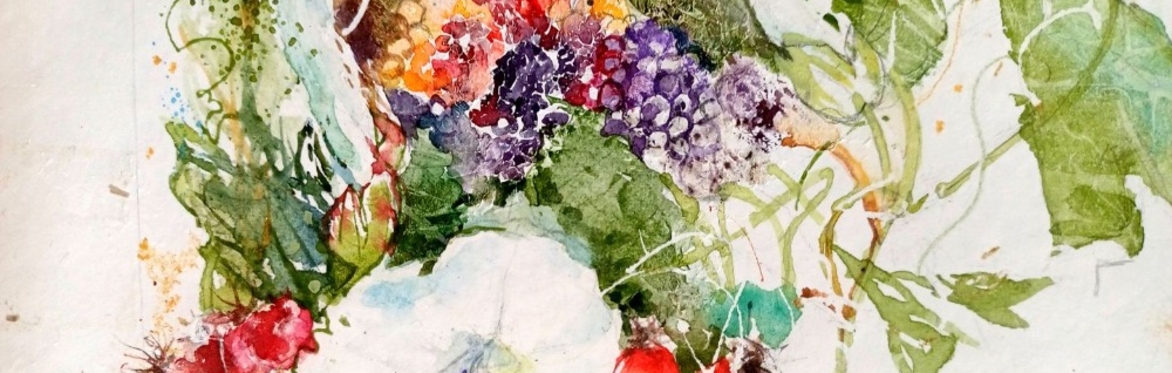 Autumn Fruits in Watercolour and Inks - Susan Neale