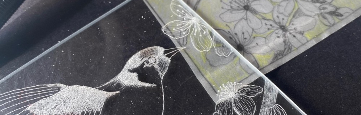 Scribing the image onto the plate