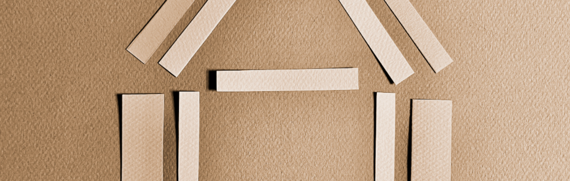 A house cut out of paper