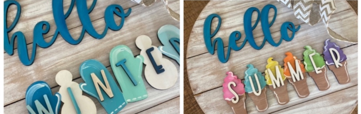 Seasonal Shiplap Door Hanger