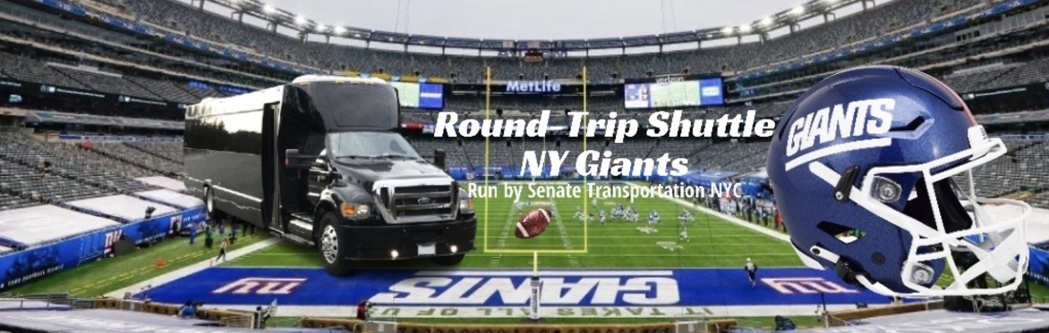 Round-Trip Shuttle to 2026🗽NEW YORK GIANTS🏈Home Games @ MetLife Stadium